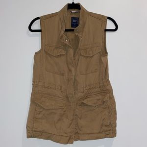 Gap XS khaki utility vest